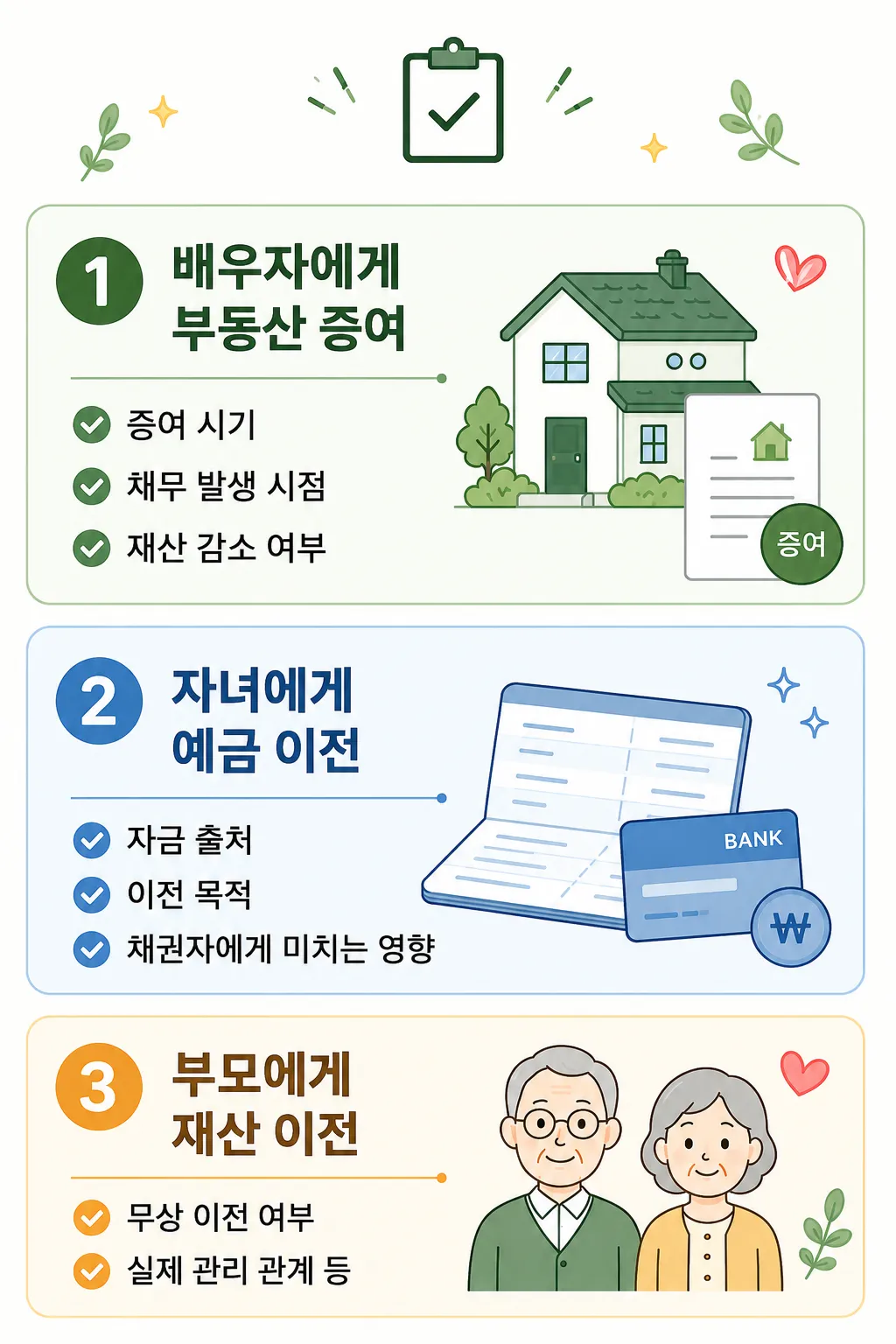 사해행위취소소송 가족 간 분쟁 시 확인할 사항