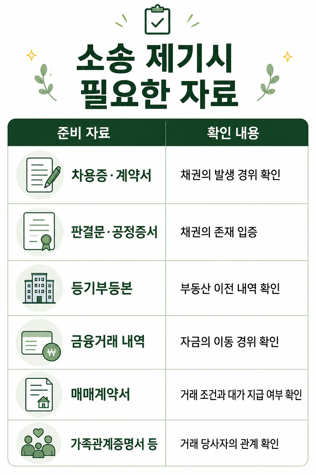 사해행위취소소송 제기 전 준비해야 하는 자료